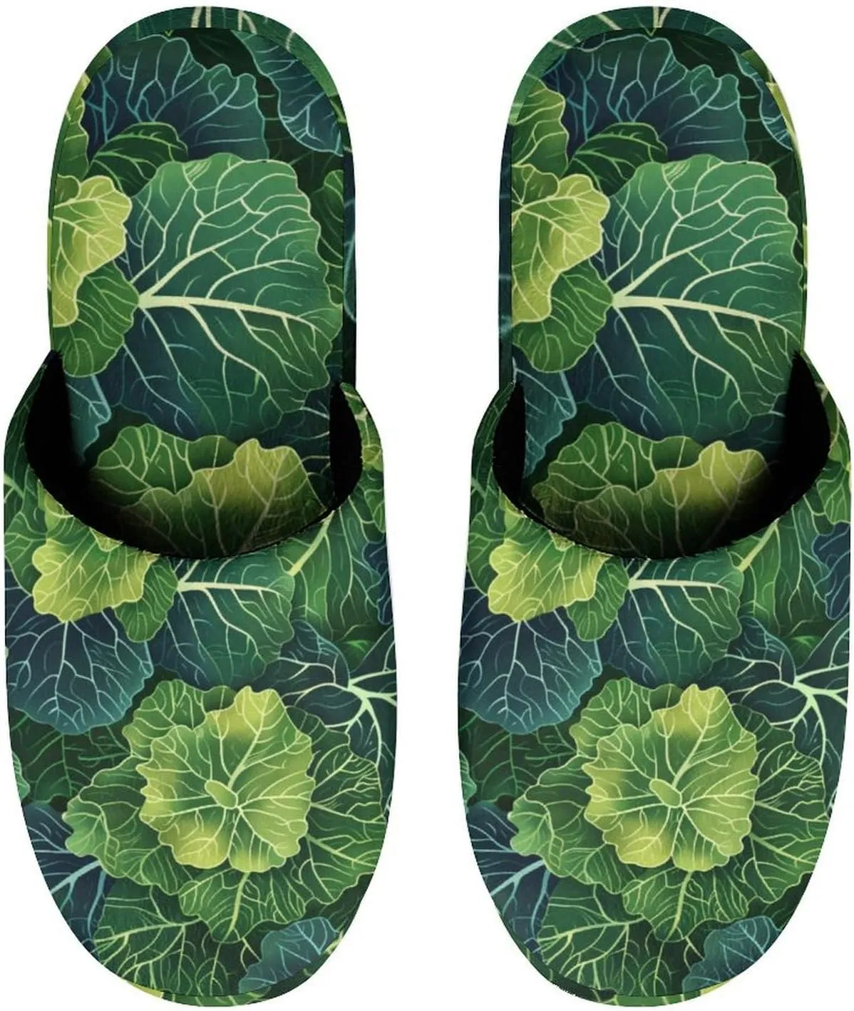 Fresh Green Cabbage Women's Slipper Non Slip Comfortable Winter Warm Home House Shoes