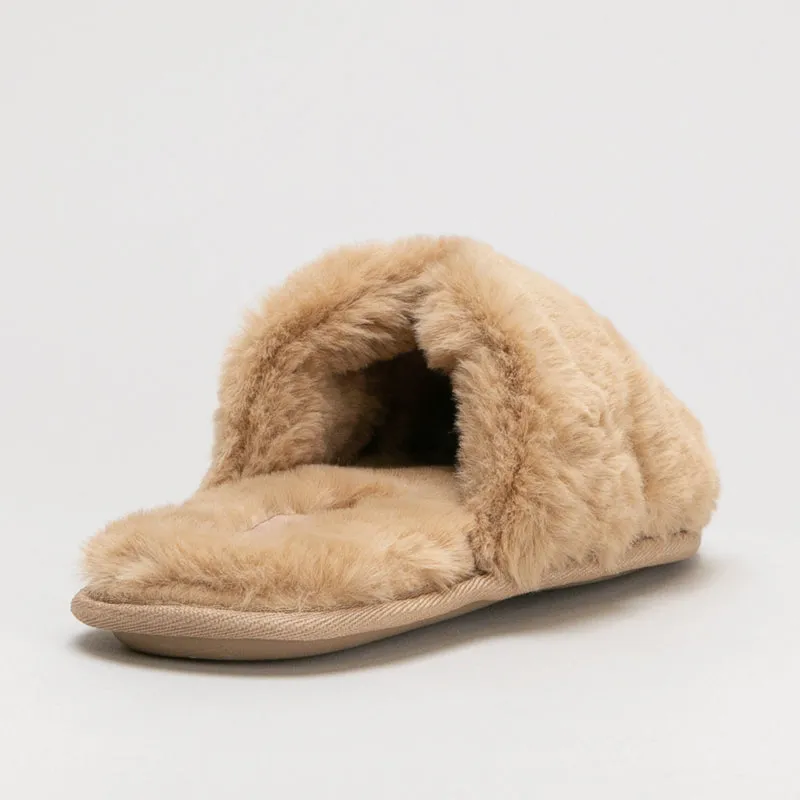 Furry Slide Slipper _ 160041