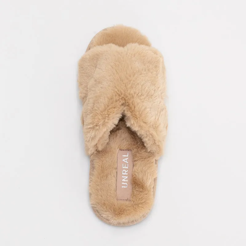 Furry Slide Slipper _ 160041