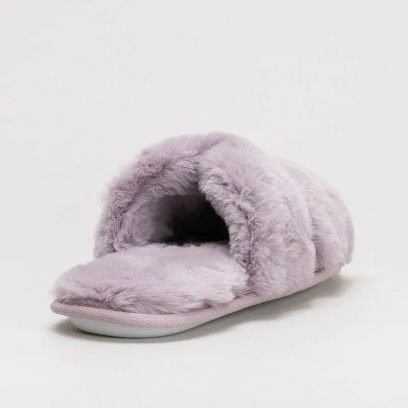 Furry Slide Slipper _ 160042