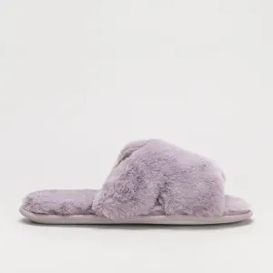 Furry Slide Slipper _ 160042
