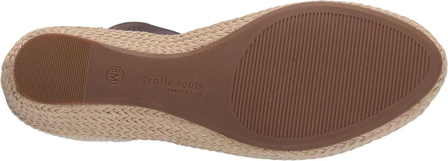Gentle Souls by Kenneth Cole Women's Luci T-Strap 3 Espadrille Wedge Sandal