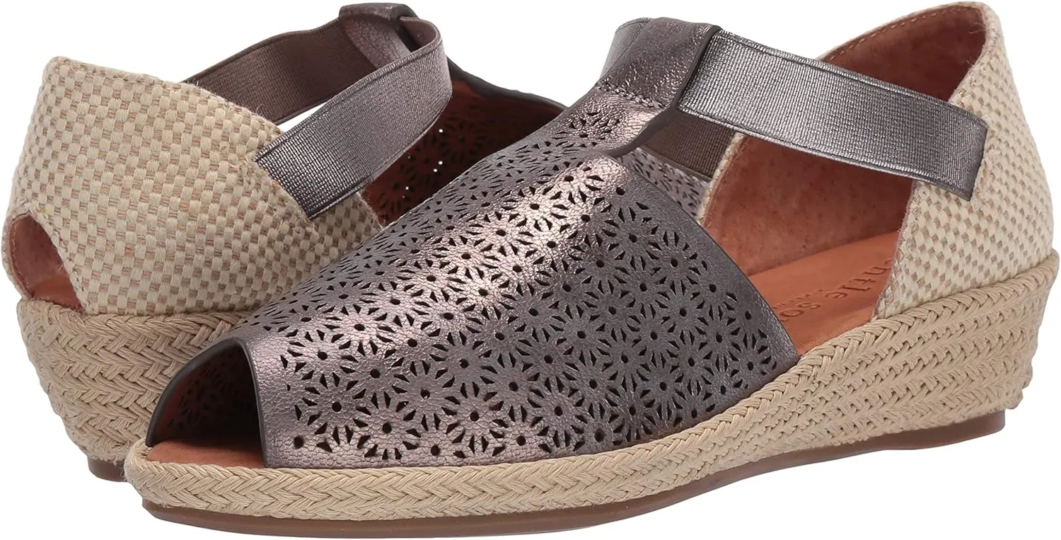 Gentle Souls by Kenneth Cole Women's Luci T-Strap 3 Espadrille Wedge Sandal