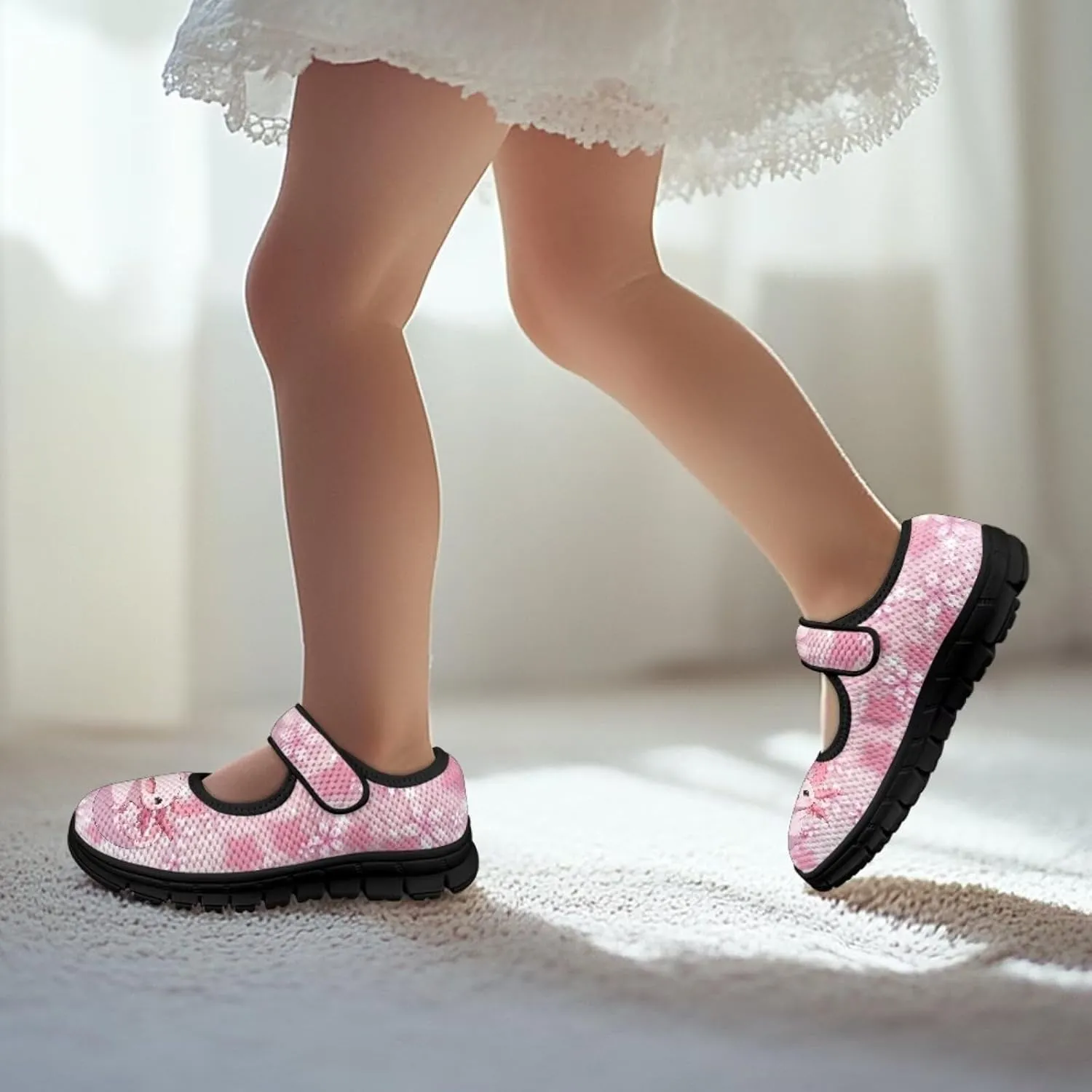 Girls Axolotl Mary Jane Dress Shoes Glitter Ballerina Princess Flat for Wedding, Party, Birthday US 11-2.5