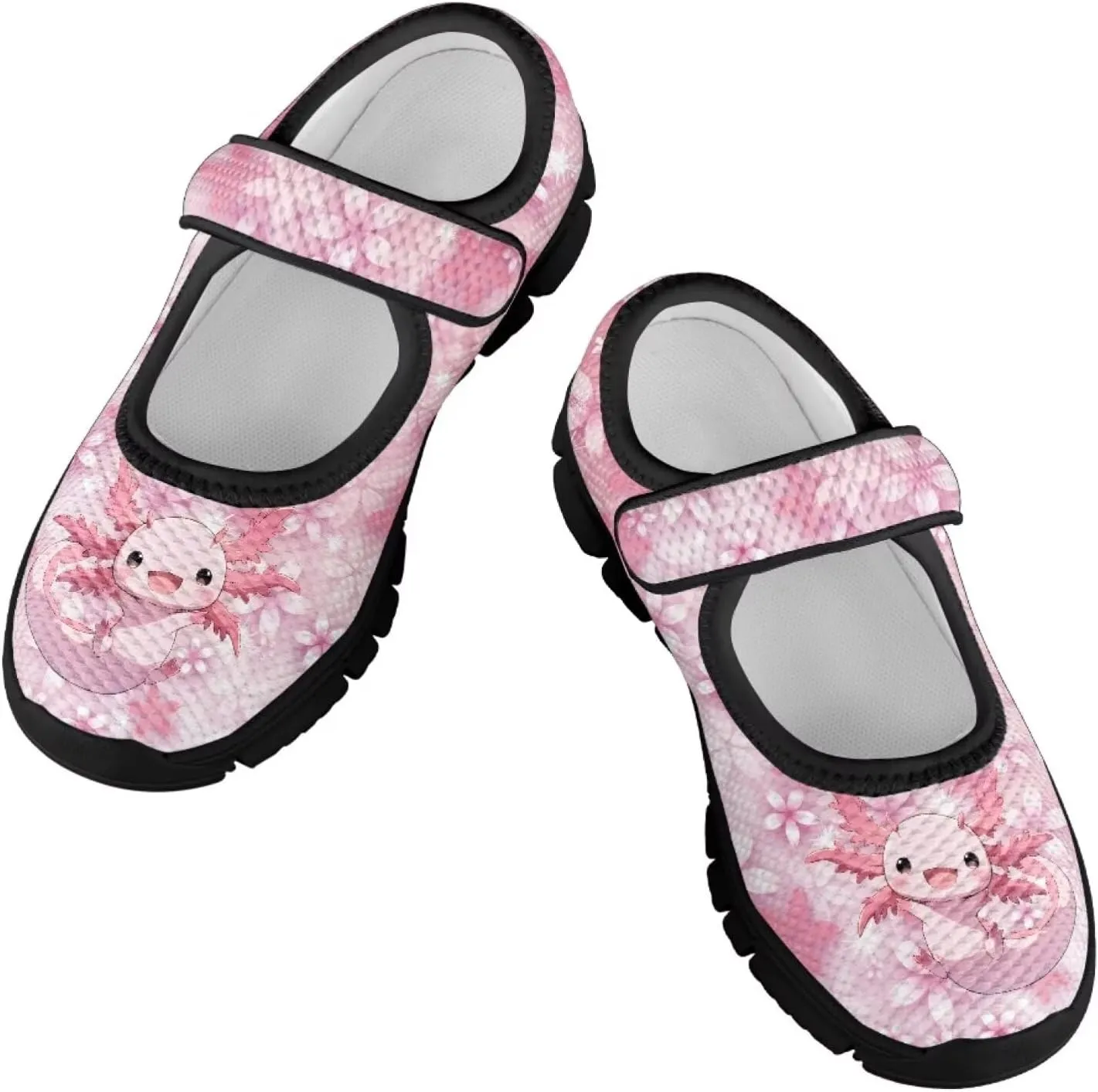 Girls Axolotl Mary Jane Dress Shoes Glitter Ballerina Princess Flat for Wedding, Party, Birthday US 11-2.5