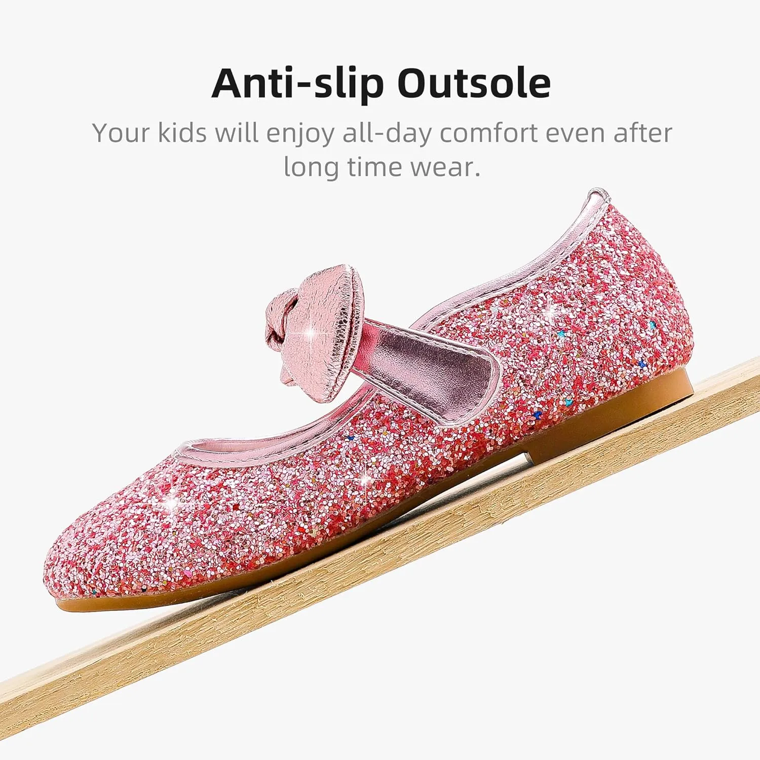 Girls Dress Shoes Toddler Girl Flats Low Heel Princess Wedding Shoes for Little Big Kids