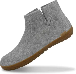 Glerups 100% Gotland Sheep Wool Boot Slipper with rubber sole - Unisex