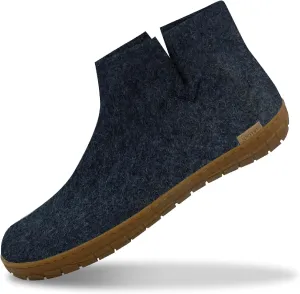 Glerups 100% Gotland Sheep Wool Boot Slipper with rubber sole - Unisex
