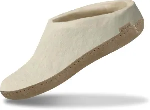 Glerups 100% Gotland Sheep Wool Slipper with leather sole - Unisex Slip-on