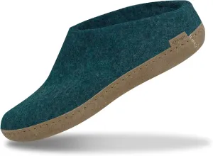 Glerups 100% Gotland Sheep Wool Slipper with leather sole - Unisex Slip-on