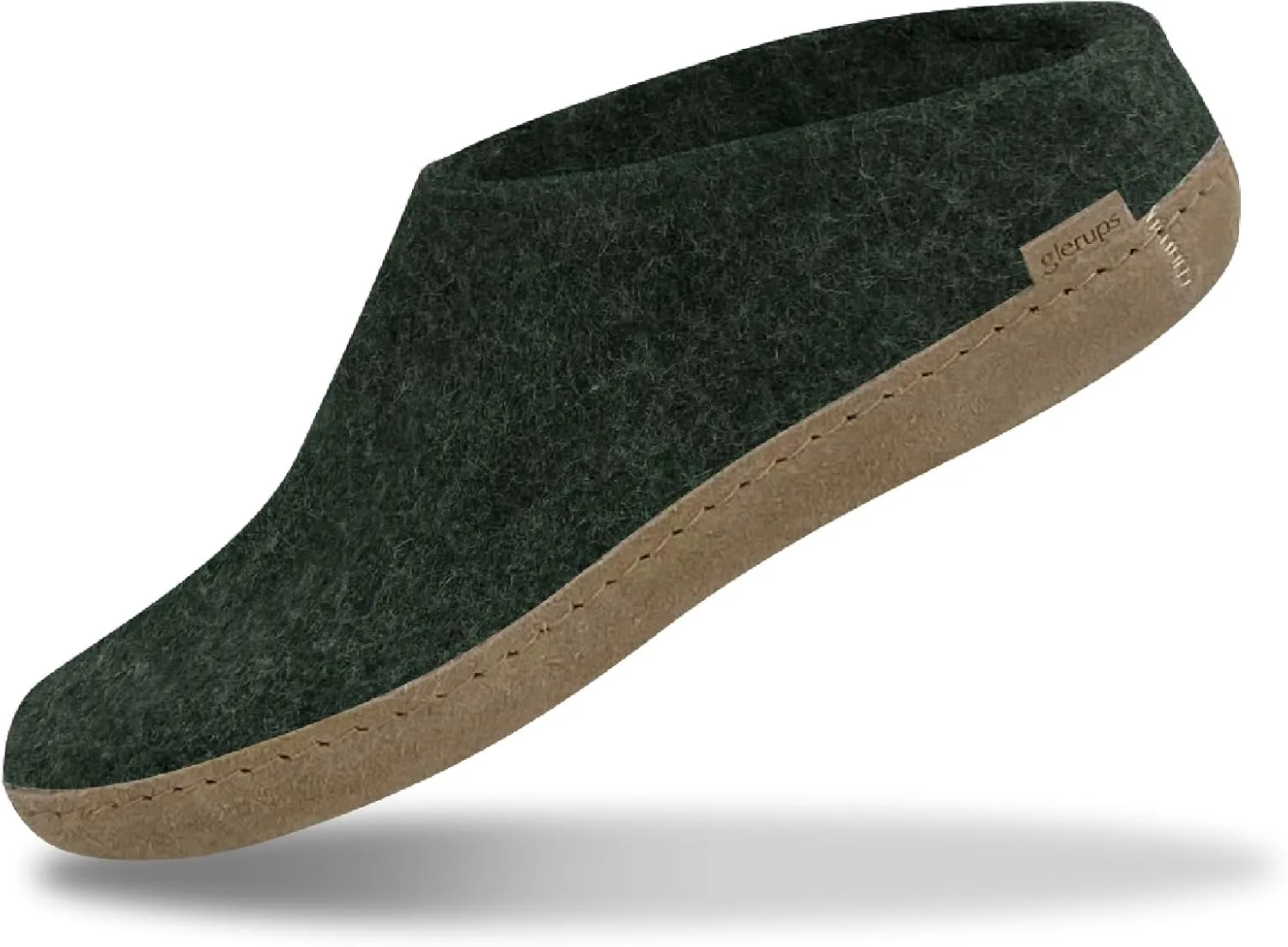 Glerups 100% Gotland Sheep Wool Slipper with leather sole - Unisex Slip-on