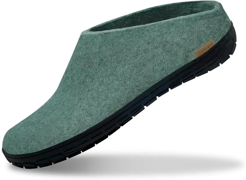 Glerups 100% Gotland Sheep Wool Slipper with rubber sole - Unisex Slip-on