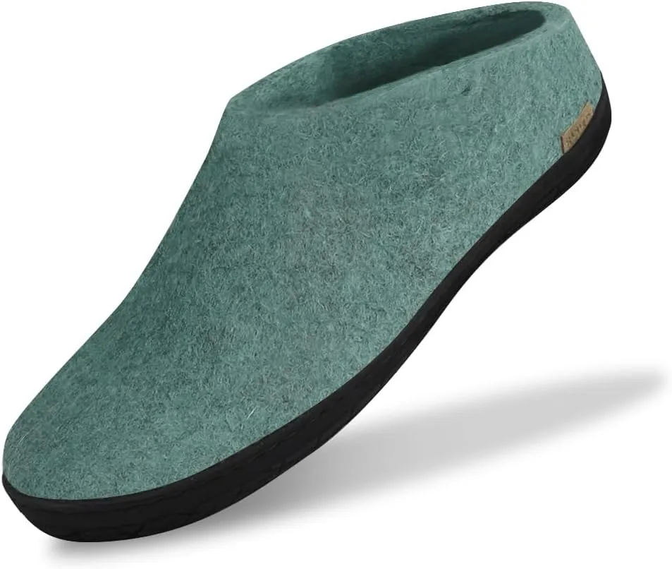 Glerups 100% Gotland Sheep Wool Slipper with rubber sole - Unisex Slip-on