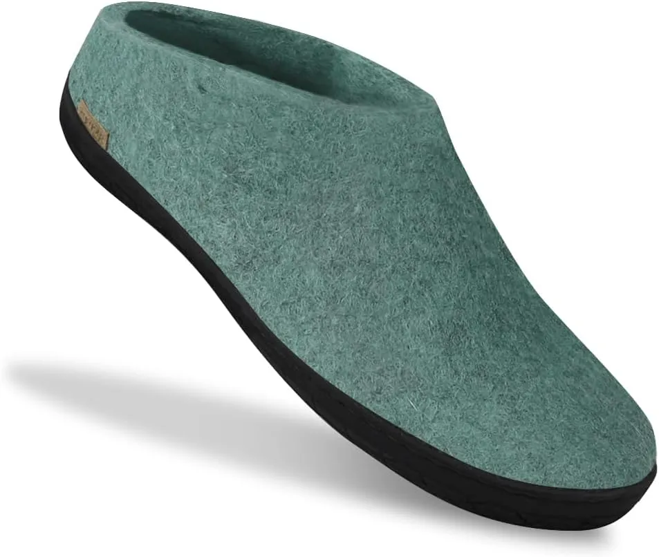 Glerups 100% Gotland Sheep Wool Slipper with rubber sole - Unisex Slip-on