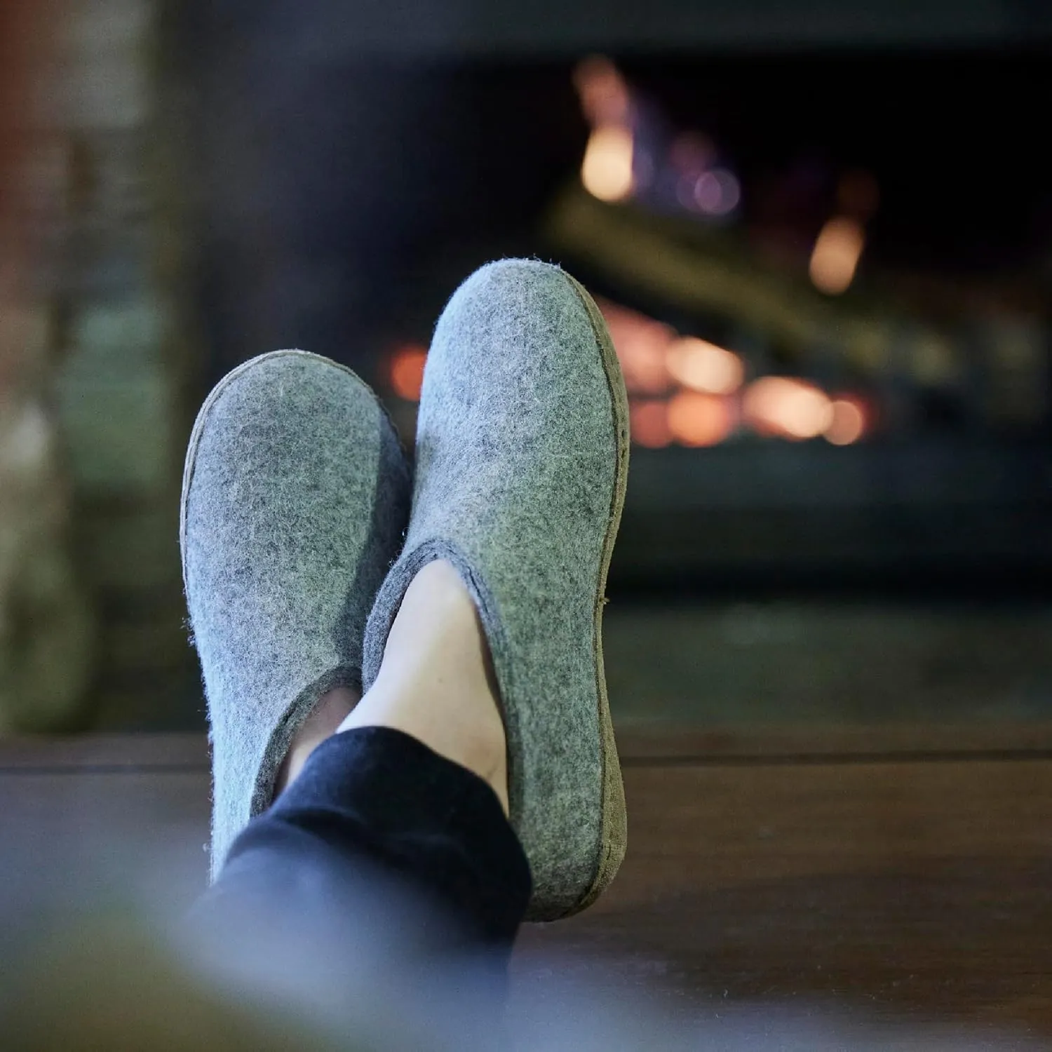 Glerups 100% high quality wool mix Boot Slipper with leather sole - Unisex