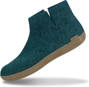 Glerups 100% high quality wool mix Boot Slipper with leather sole - Unisex