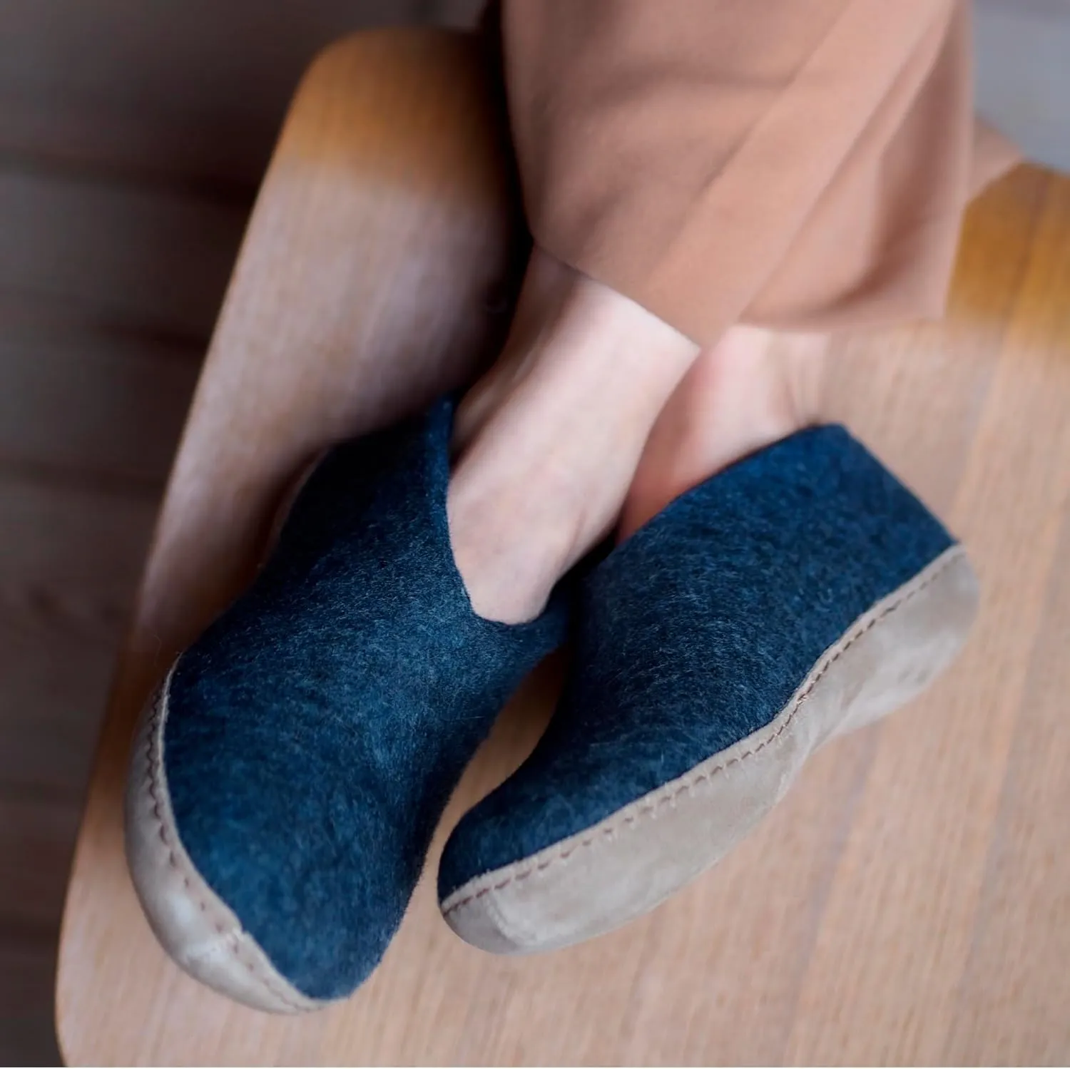 Glerups 100% high quality wool mix Boot Slipper with leather sole - Unisex