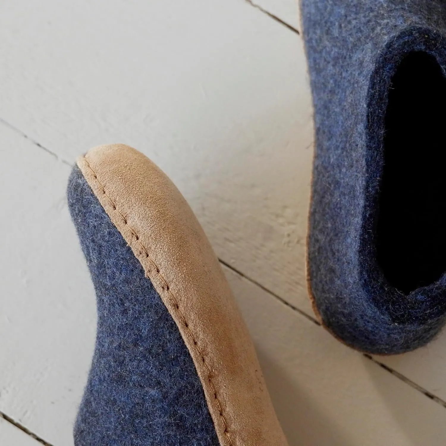 Glerups 100% high quality wool mix Boot Slipper with leather sole - Unisex