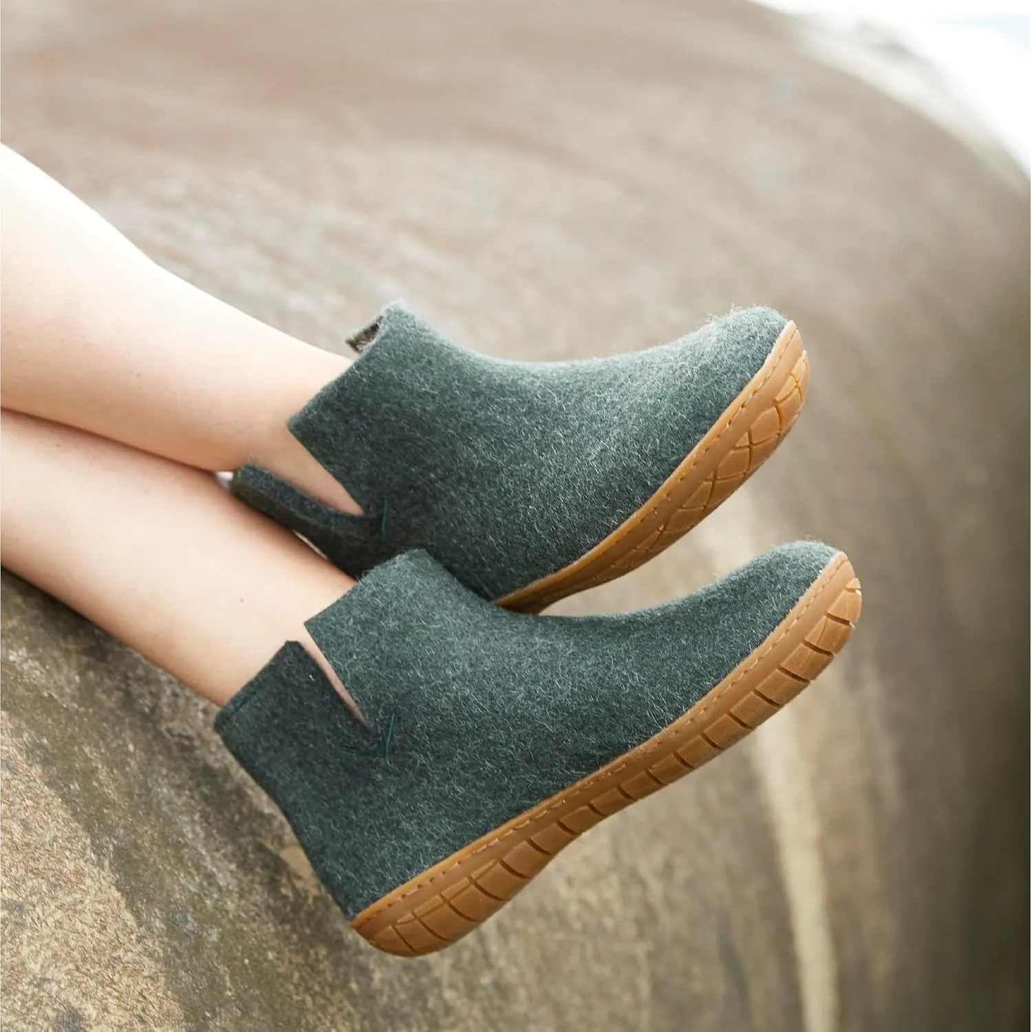 Glerups 100% high quality wool mix Boot Slipper with rubber sole - Unisex