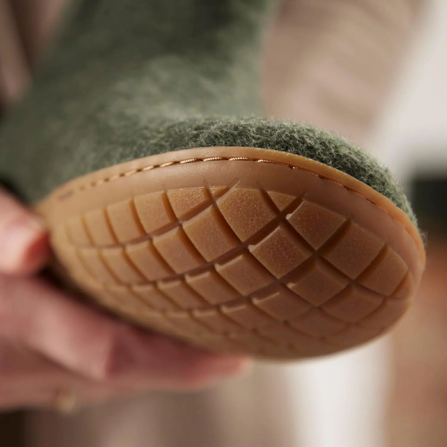 Glerups 100% high quality wool mix Boot Slipper with rubber sole - Unisex