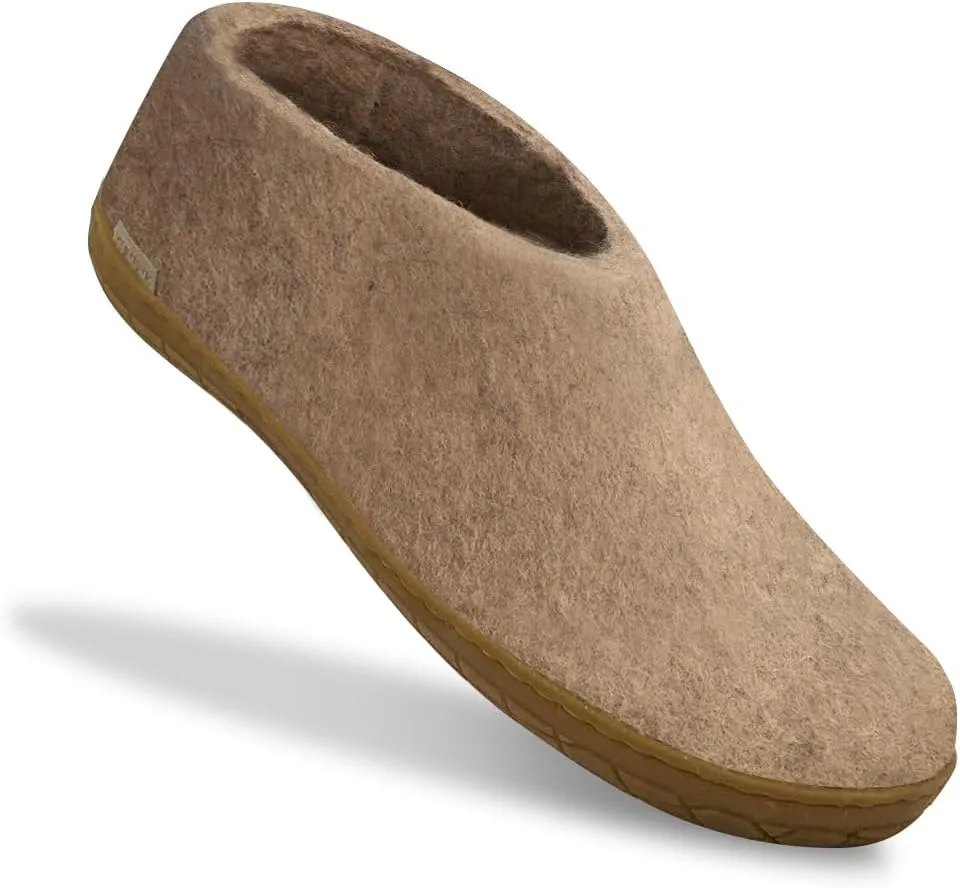 Glerups 100% high quality wool mix Shoe Slipper with rubber sole - Unisex