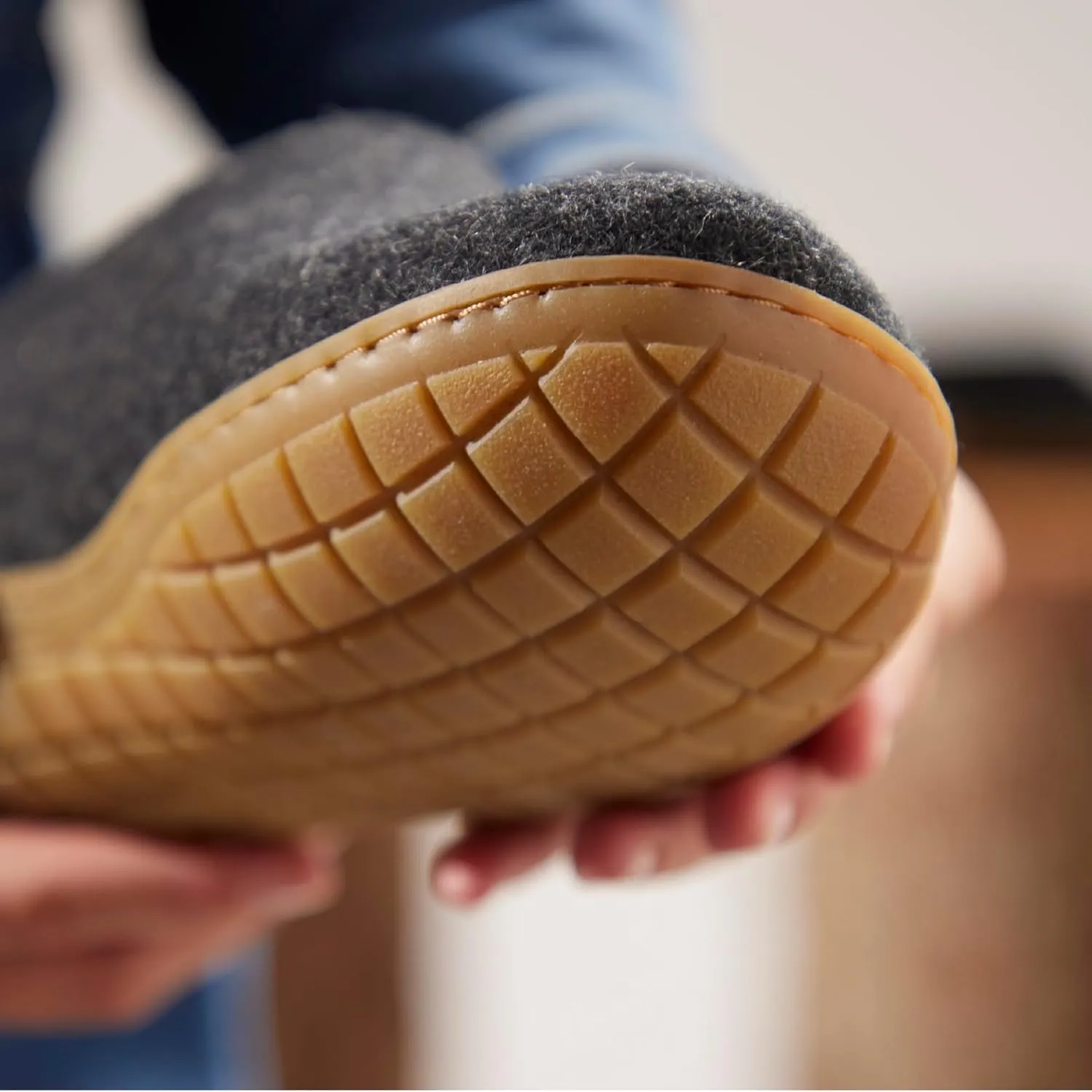 Glerups 100% high quality wool mix Shoe Slipper with rubber sole - Unisex