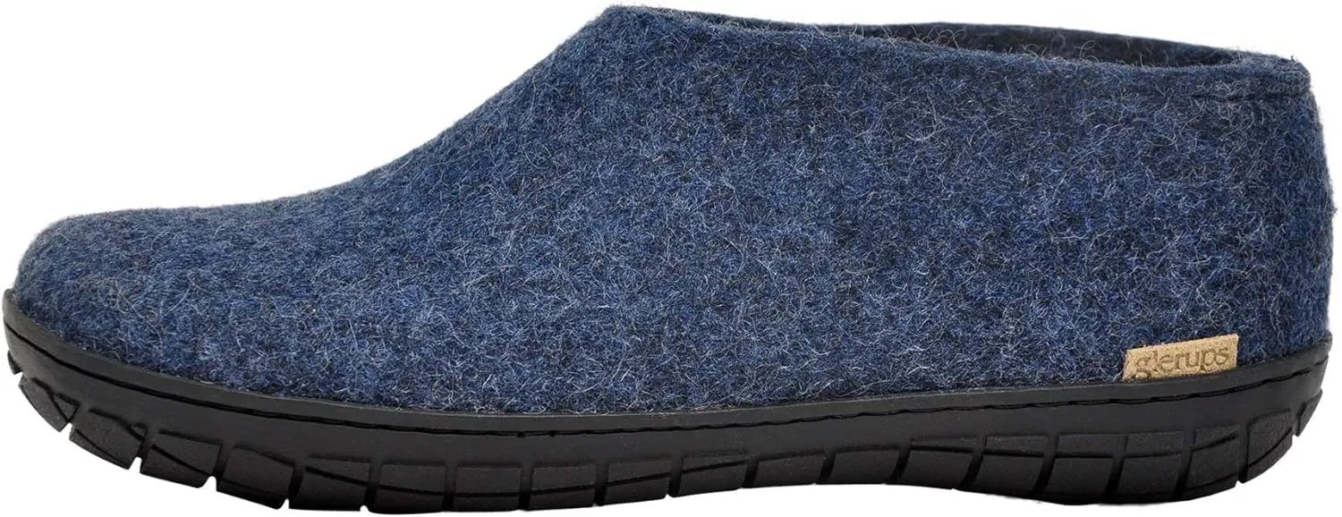 Glerups 100% high quality wool mix Shoe Slipper with rubber sole - Unisex