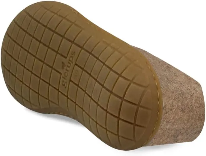 Glerups 100% high quality wool mix Shoe Slipper with rubber sole - Unisex