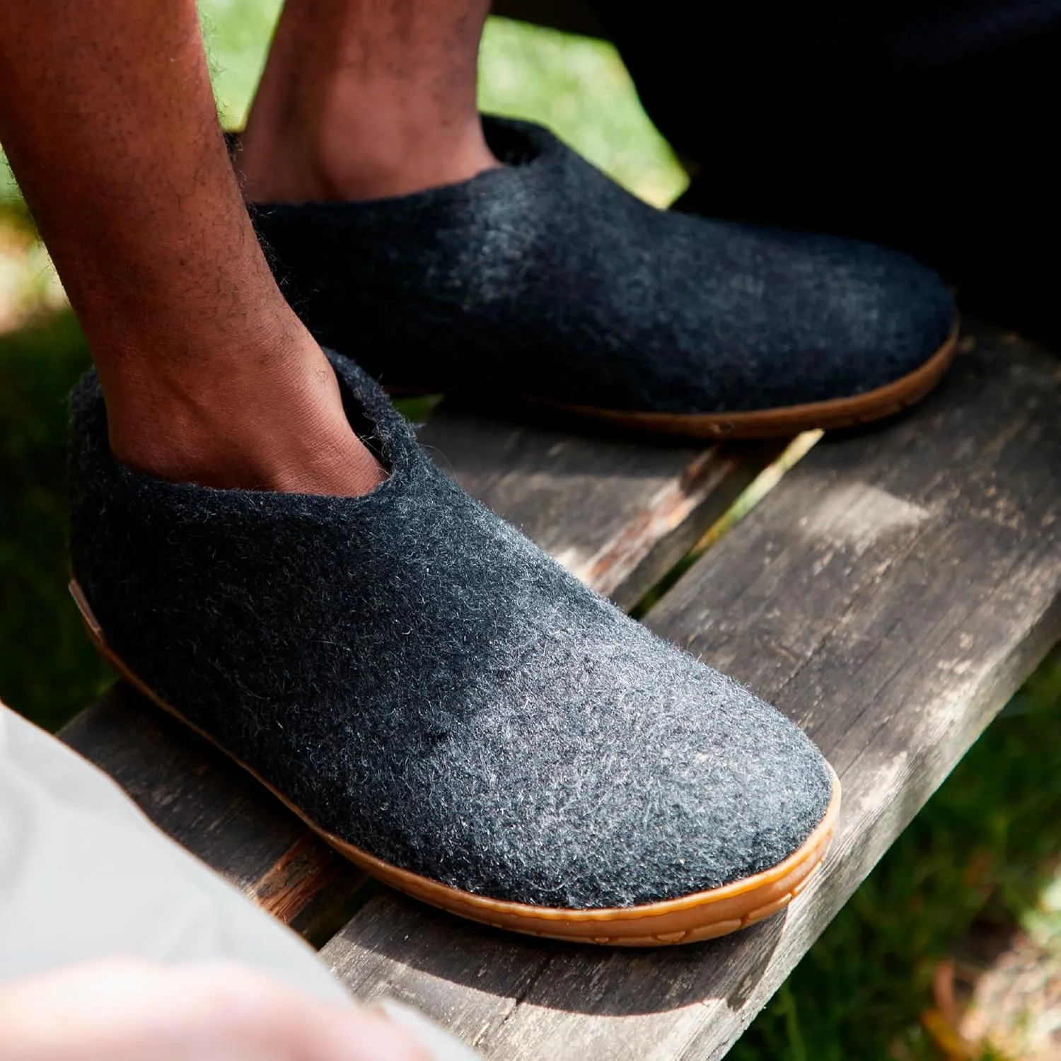 Glerups 100% high quality wool mix Shoe Slipper with rubber sole - Unisex