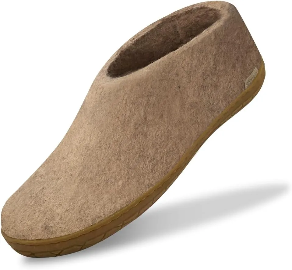 Glerups 100% high quality wool mix Shoe Slipper with rubber sole - Unisex