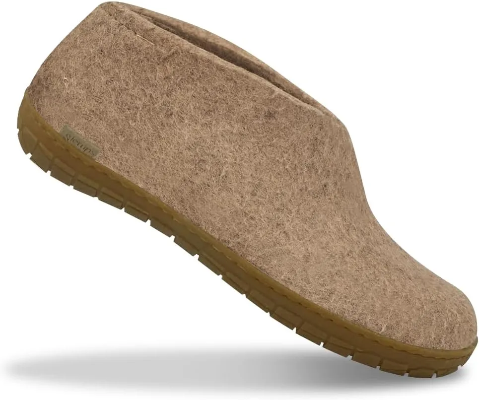 Glerups 100% high quality wool mix Shoe Slipper with rubber sole - Unisex