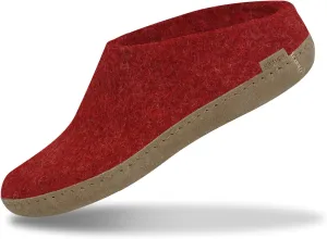 Glerups 100% high quality wool mix Slipper with leather sole - Unisex Slip-on