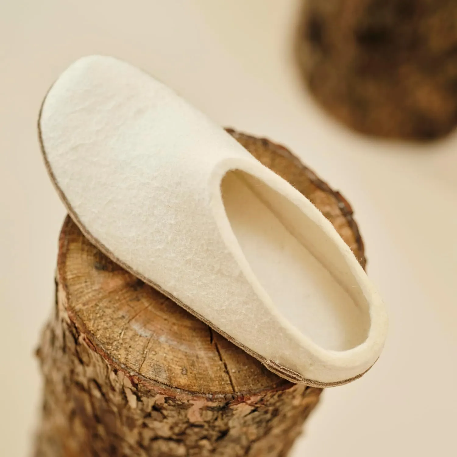 Glerups 100% high quality wool mix Slipper with leather sole - Unisex Slip-on