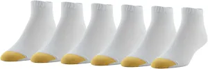 Gold Toe Women's Flat Knit Quarter Socks, 6-Pairs