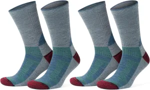 GoWith Merino Wool Lightweight Hiking Socks for Men & Women, Sole Cushioned Seamless Thermal Outdoor Boot Crew Socks