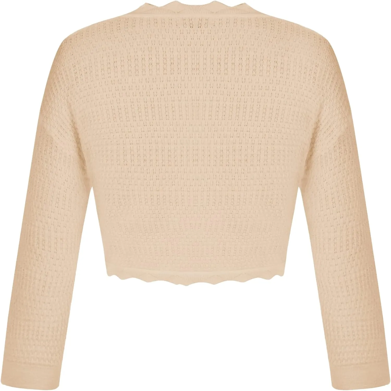 GRACE KARIN Women's 3/4 Sleeve Bolero Shrug Lightweight Open Front Cropped Cardigan Knit Shrugs for Dresses
