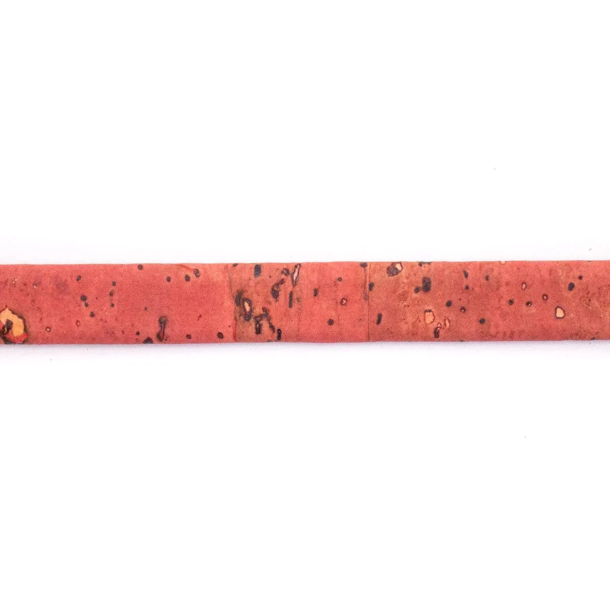 Grapefruit light orange 10mm flat cork cord COR-603(10meters)