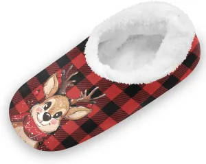 Gredecor Boys Girls Toddler Slippers for Kids Home House Slippers Warm Fur Non Slip Plush Indoor Slipper Socks