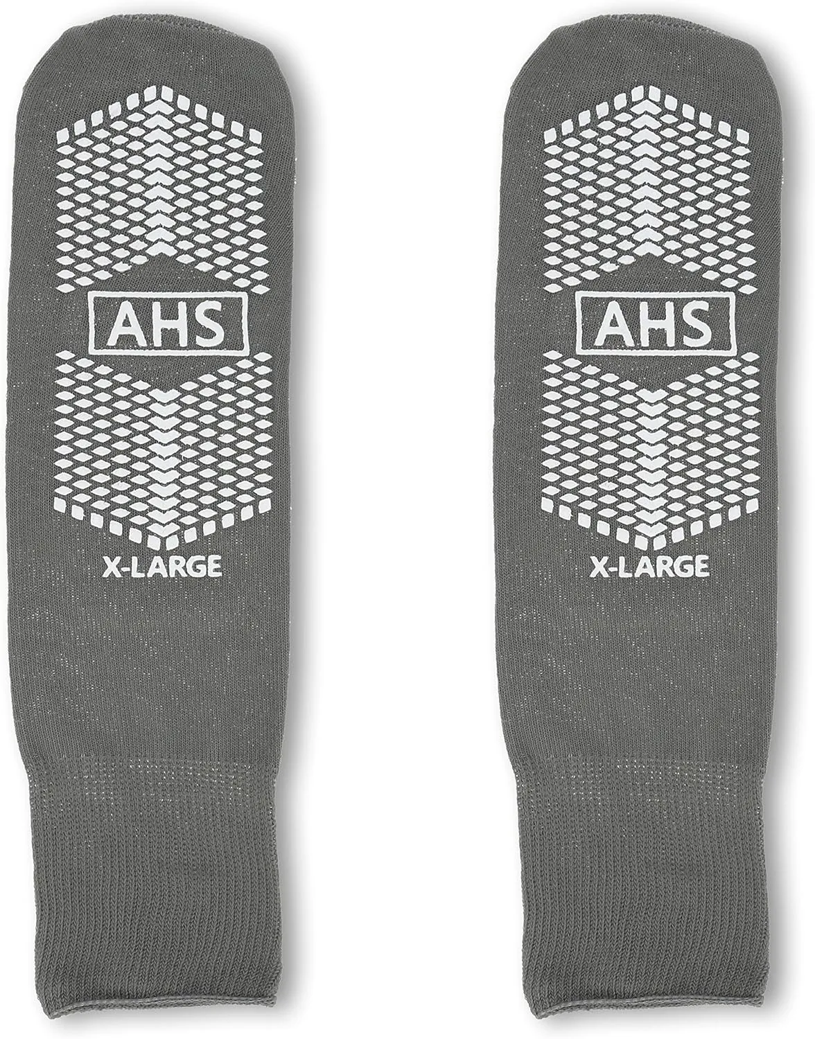 Grip Socks | X-Large Dual Treaded Hospital Socks with Elastic Cuff Grip Socks for Women and Men Slipper Socks | Gray Non Skid Socks Case of 48 Pairs