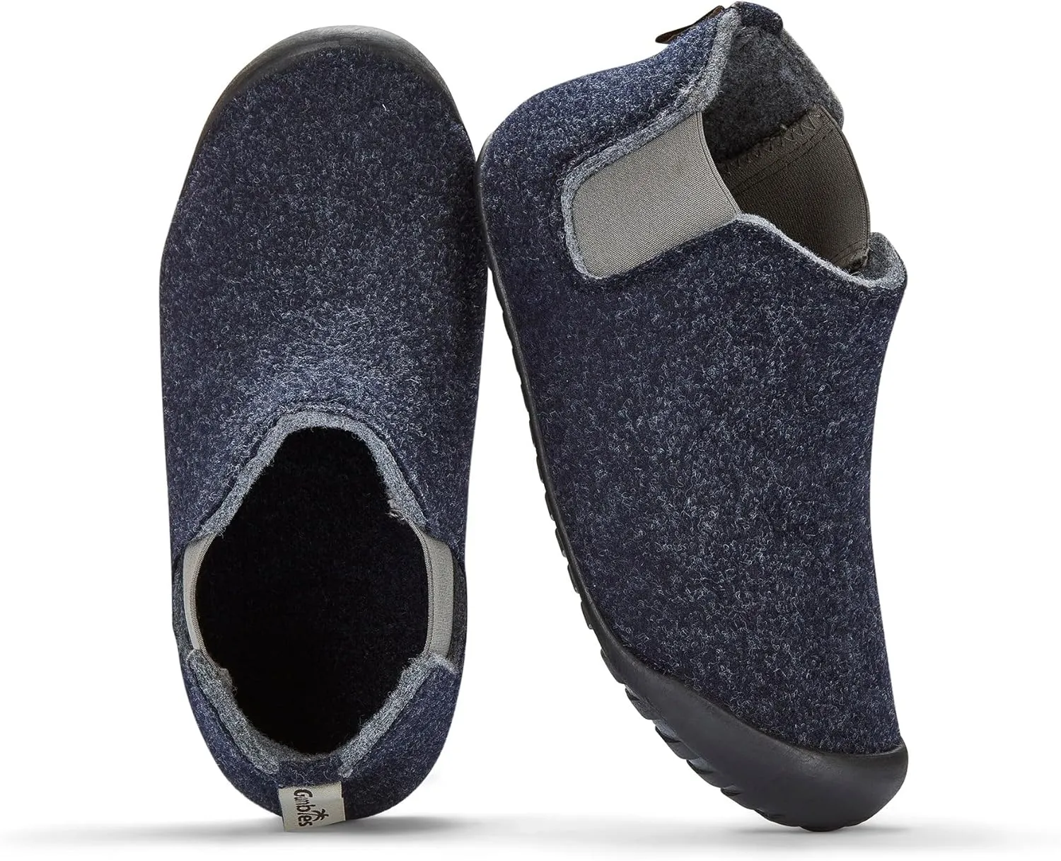 Gumbies Brumby Boot Slippers for Indoors and Outdoors, Eco-friendly Felt Uppers, Elasticated Sides, Recycled Rubber Outsoles - Comfort Guaranteed