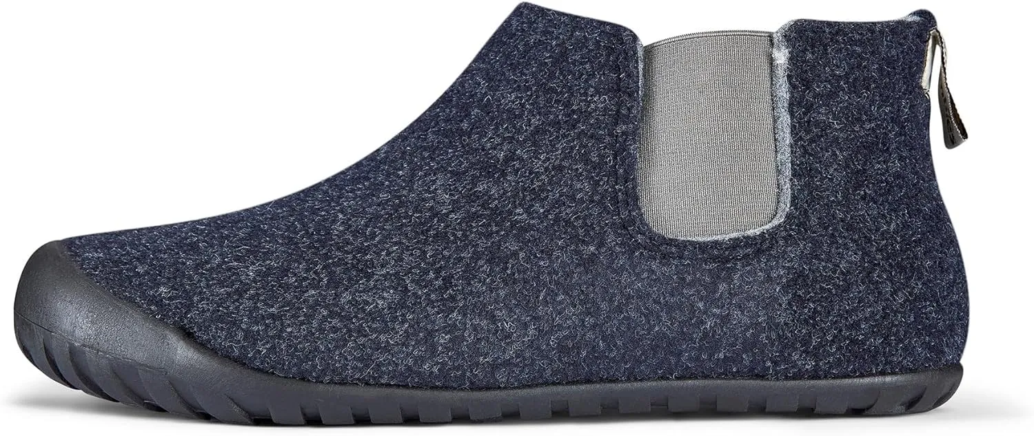 Gumbies Brumby Boot Slippers for Indoors and Outdoors, Eco-friendly Felt Uppers, Elasticated Sides, Recycled Rubber Outsoles - Comfort Guaranteed