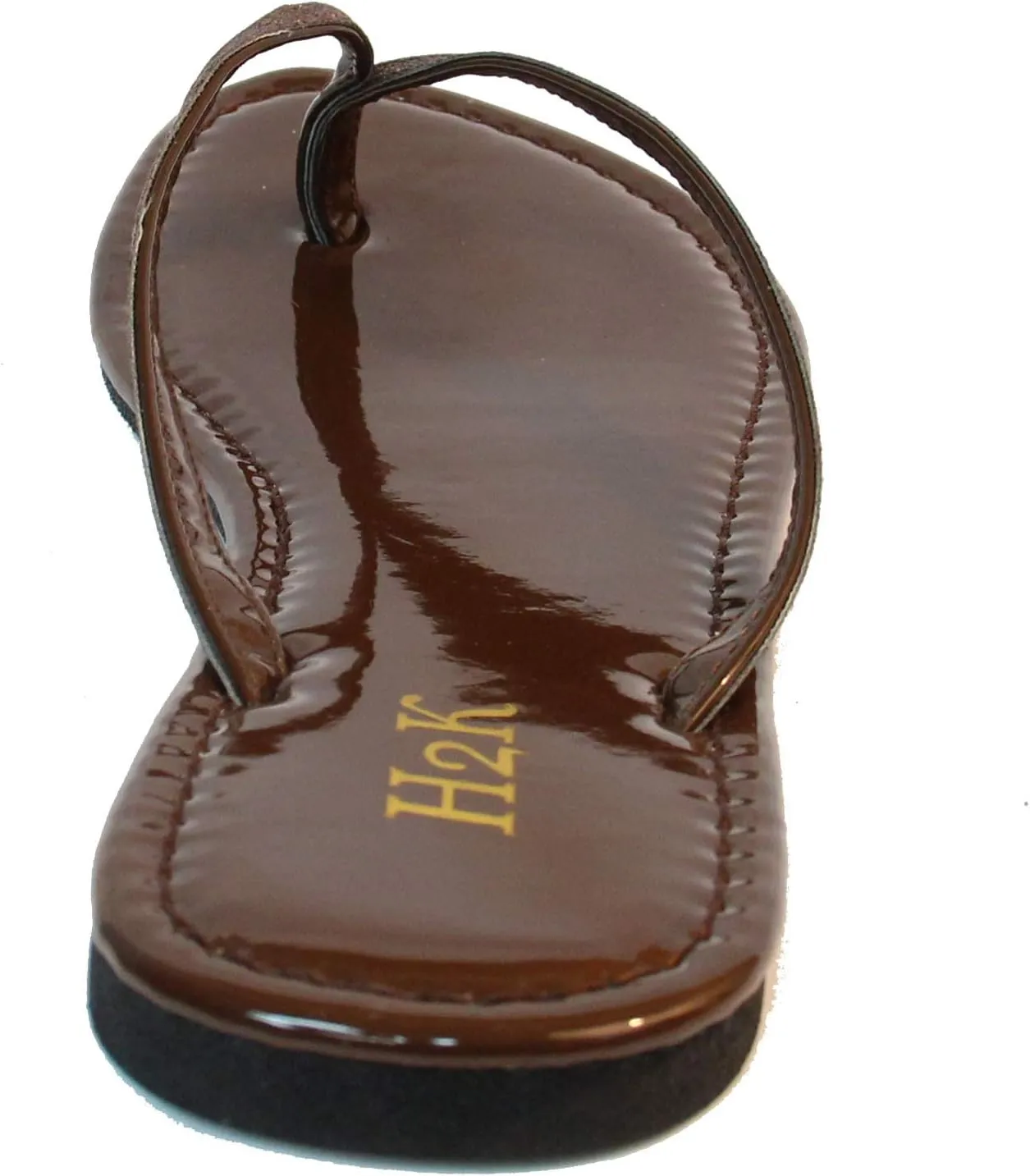 H2K Women's Glitter Flat Thong Sandal