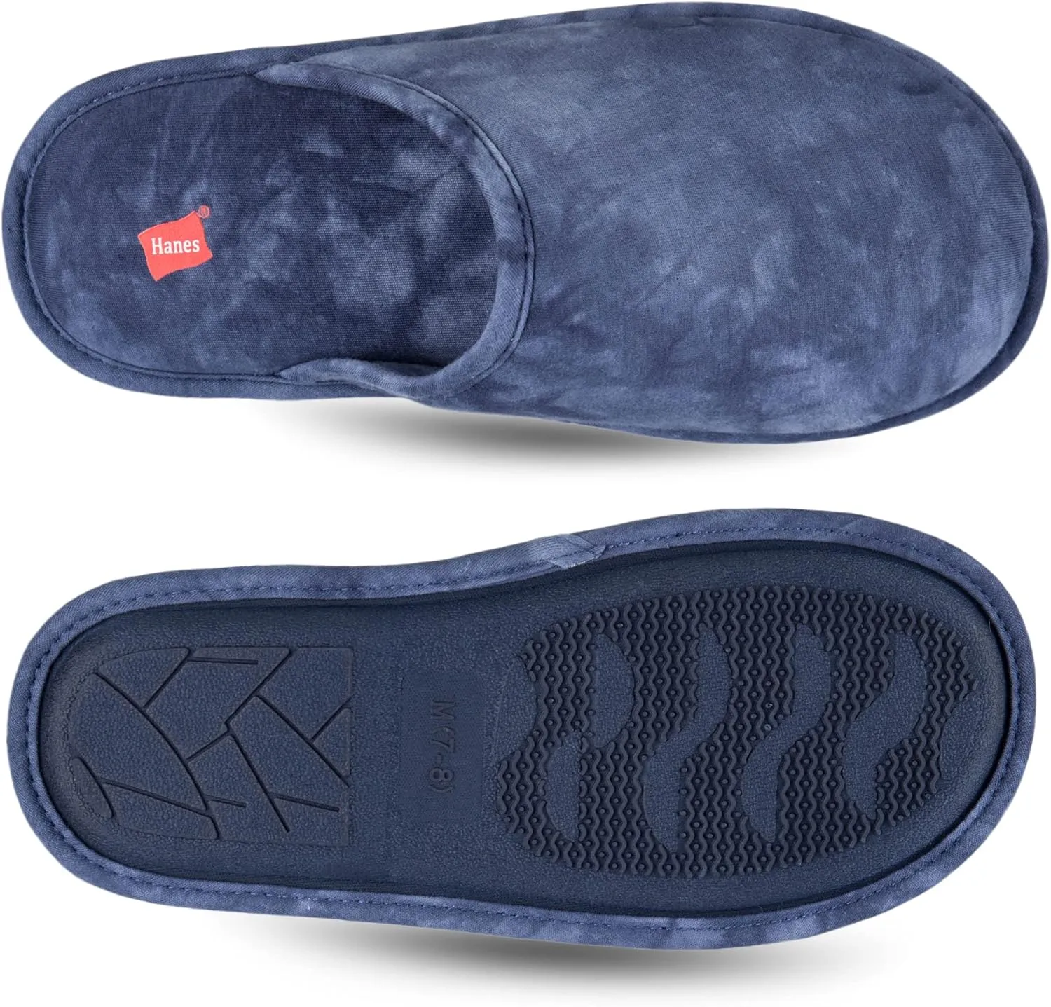 Hanes womens Comfort Cotton on Scuff With Memory Foam and Anti-skid Sole Slipper