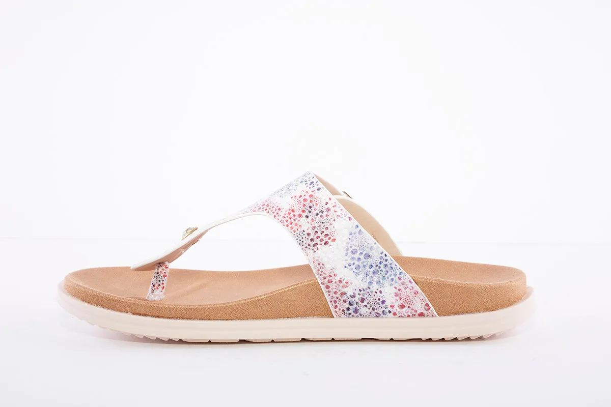 HEAVENLY FEET - Isabel White Multi Sandal