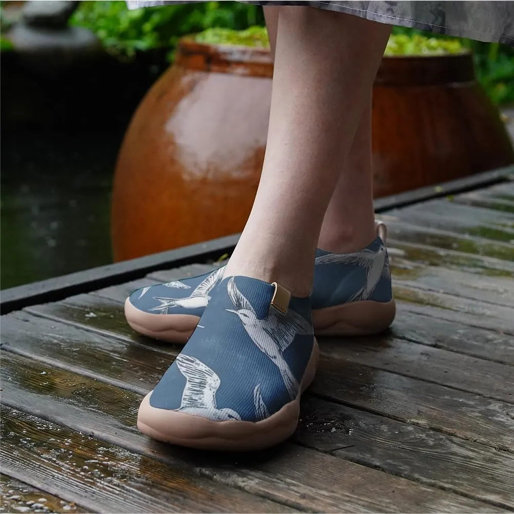 Hetios Women's Comfortable Casual Loafers Flat Knit Lightweight Artistic Slip-On Shoes Travel Footwear