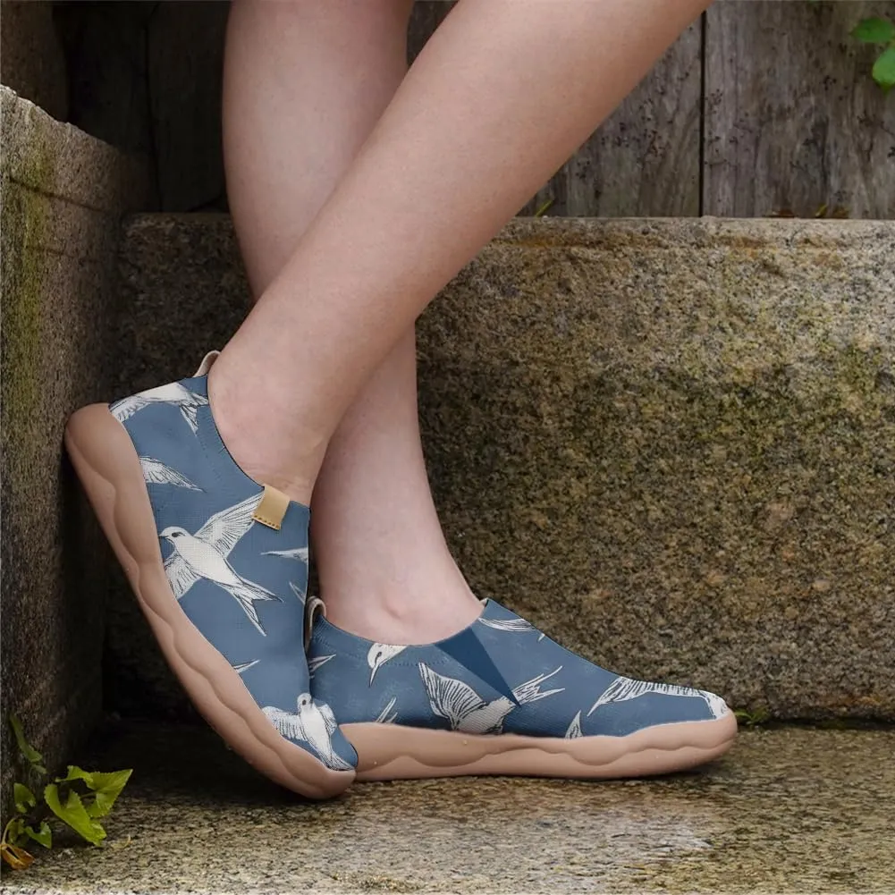 Hetios Women's Comfortable Casual Loafers Flat Knit Lightweight Artistic Slip-On Shoes Travel Footwear