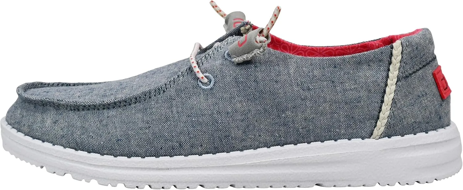 Hey Dude Women's Wendy Chambray Lace-Up Loafer