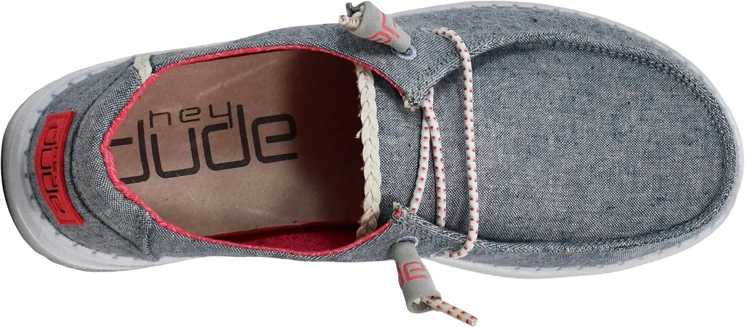 Hey Dude Women's Wendy Chambray Lace-Up Loafer