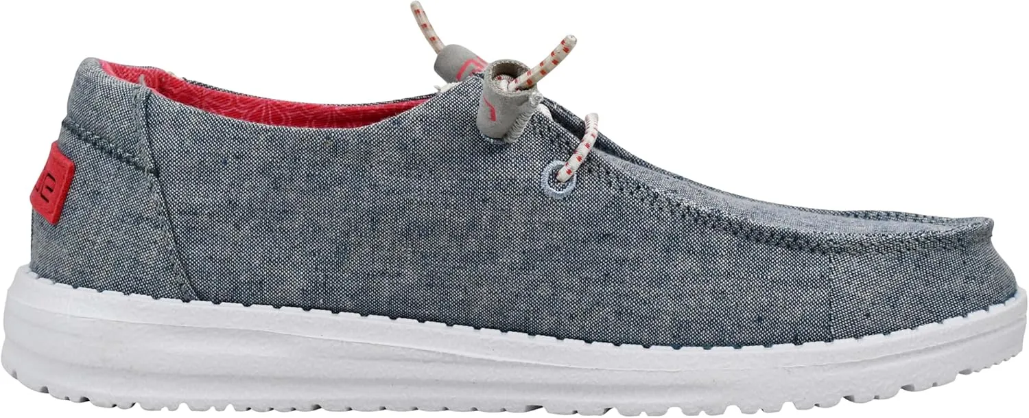 Hey Dude Women's Wendy Chambray Lace-Up Loafer