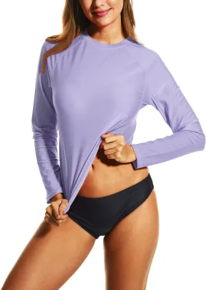 HODOSPORTS Women's UPF 50  Rash Guard Swimsuit UV Sun Protection Swim Shirt Long Sleeve